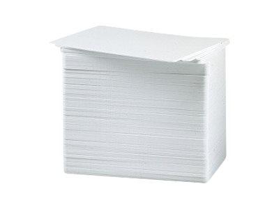 Zebra Premier - Polyvinylklorid (PVC) - 15 mille - hvit - CR-80 Card (85.6 x 54 mm) 500 kort kort (104523-215)