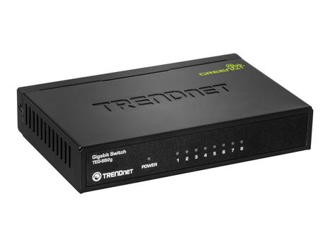 TRENDnet TEG S82g 8-Port Gigabit GREENnet Switch - switch - 8 porter (TEG-S82g)