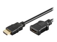 MicroConnect High Speed HDMI with Ethernet - HDMI-forlengelseskabel med Ethernet - 3 m