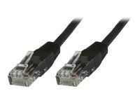 MicroConnect Nettverkskabel - RJ-45 (hann) til RJ-45 (hann) - 30 cm - UTP - CAT 6 - halogenfri,  flertrådet - svart (UTP6003S)