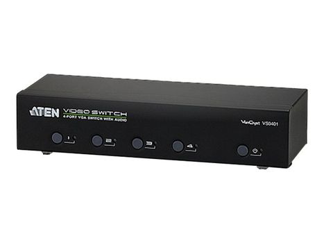 ATEN VanCryst VS0401 - video/ audio switch - 4 porter (VS0401-AT-G)