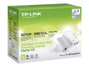 TP-Link TL-WPA4220KIT AV500 2-Port Wifi Powerline Adapter Starter Kit - bro - 802.11b/ g/ n - veggpluggbar (TL-WPA4220KIT)