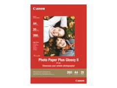 Canon Photo Paper Plus Glossy II PP-201 - fotopapir - blank - 20 ark - 130 x 180 mm - 260 g/m²