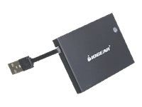 IOGEAR Portable Smart Card Reader - SMART-kortleser - USB 2.0 - TAA-samsvar (GSR203)