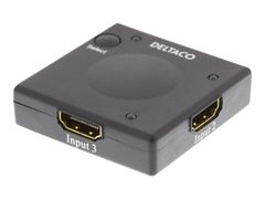 Deltaco HDMI-7002 - video/audio switch - 3 porter