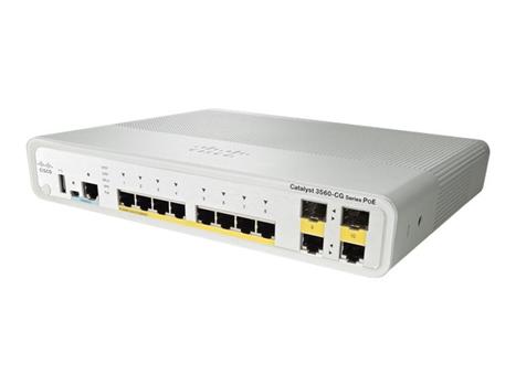 Cisco Catalyst Compact 3560C-8PC-S - switch - 8 porter - Styrt - rackmonterbar (WS-C3560C-8PC-S)