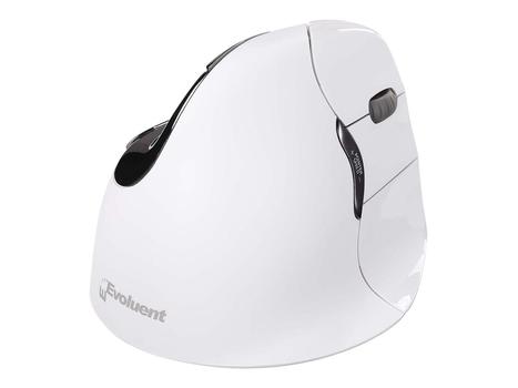 EVOLUENT VerticalMouse 4 Right Mac - vertikal mus - Bluetooth - hvit (VM4RB)