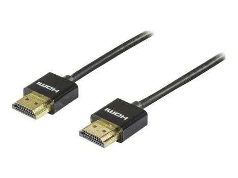 Deltaco HDMI-kabel med Ethernet - 1 m (HDMI-1091)