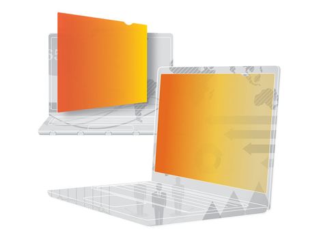 3M personvernfilter i gull for bærbar datamaskin med 15,6" widescreen - notebookpersonvernsfilter (7100051326)