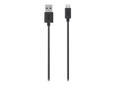 Belkin MIXIT - USB-kabel - Micro-USB type B (hann) til USB (hann) - 2 m - svart (F2CU012BT2M-BLK)