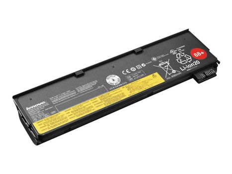 Lenovo ThinkPad Battery 68+ - Batteri til bærbar PC - 1 x litiumion 6-cellers 6.6 Ah - for ThinkPad L450; L460; L470; P50s; T440; T440s; T450; T450s; T460; T460p; T470p; T550; T560; W550s; X240; X250; X260;  (0C52862)