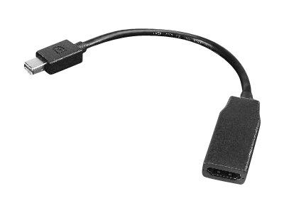 Lenovo Skjermkabel - Mini DisplayPort (hann) til HDMI (hunn) - 20 cm - for ThinkPad L570; P51; T431s; T470p; T530; W550s; X240 (0B47089)