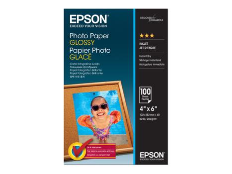 Epson fotopapir - blank - 100 ark - 102 x 152 mm - 200 g/m² (C13S042548)