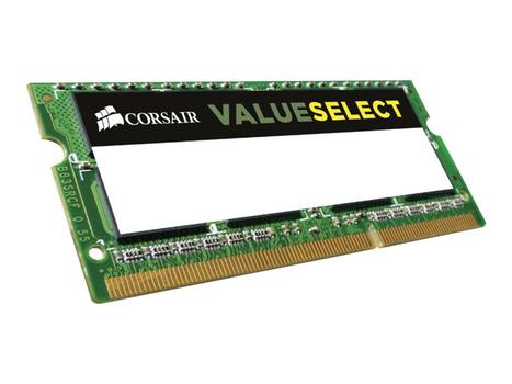 Corsair Value Select - DDR3L - modul - 8 GB - SO DIMM 204-pin - 1600 MHz / PC3-12800 - ikke-bufret (CMSO8GX3M1C1600C11)