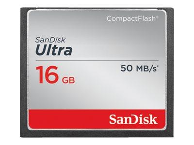 SanDisk Ultra - Flashminnekort - 16 GB - 333x - CompactFlash (SDCFHS-016G-G46)