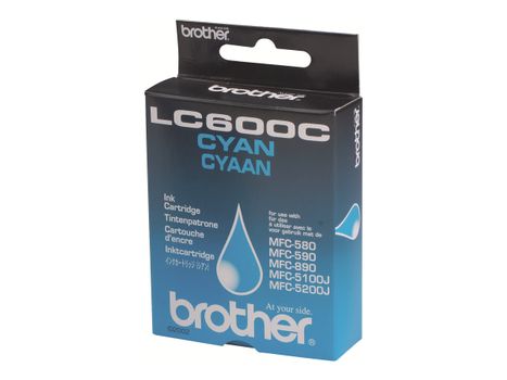 Brother LC600C - Cyan - original - blekkpatron - for Brother MFC-580, MFC-590 (LC600C)