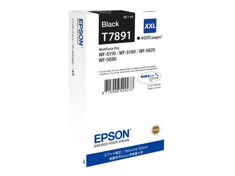 Epson T7891 - XXL-størrelse - svart - original - skriverpatron (C13T789140)