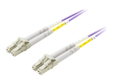 Deltaco Nettverkskabel - LC multimodus (hann) til LC multimodus (hann) - 3 m - fiberoptisk - 50 / 125 mikroner - OM4 (LCLC-703)