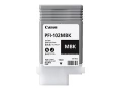 Canon PFI-102 MBK - 130 ml - matt svart - original - blekkbeholder - for imagePROGRAF iPF510, iPF610, iPF650, iPF655, iPF720, iPF750, iPF755, iPF760, LP17, LP24