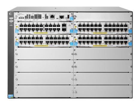 Hewlett Packard Enterprise HPE Aruba 5412R-92G-PoE+/ 2SFP+ (No PSU) v2 zl2 - switch - 92 porter - Styrt - rackmonterbar (J9825A)