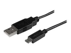 StarTech 1m Mobile Charge Sync USB to Slim Micro USB Cable M/M - USB-kabel - Micro-USB type B til USB - 1 m
