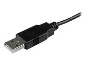 StarTech 0.5m Mobile Charge Sync USB to Slim Micro USB Cable M/M - USB-kabel - Micro-USB type B til USB - 50 cm (USBAUB50CMBK)