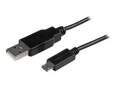 StarTech 0.5m Mobile Charge Sync USB to Slim Micro USB Cable M/M - USB-kabel - Micro-USB type B til USB - 50 cm