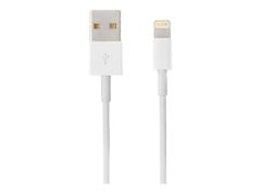 Deltaco IPLH-182 - Lightning-kabel - USB (hann) til Lightning (hann) - 3 m - hvit - for Apple iPad/iPhone/iPod (Lightning)