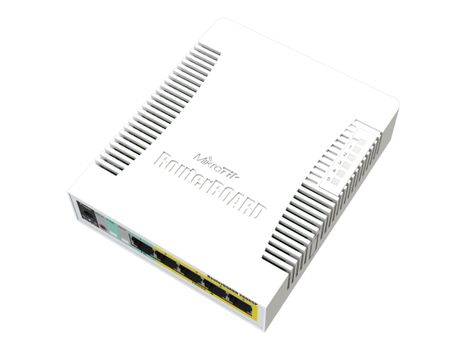 MikroTik RouterBOARD RB260GSP - switch - 6 porter - Styrt (CSS106-1G-4P-1S)