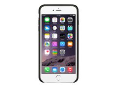 Apple Baksidedeksel for mobiltelefon - lær - svart - for iPhone 6 Plus, 6s Plus
