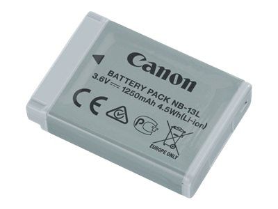 Canon Battery Pack NB-13L - Batteri - Li-Ion - 1250 mAh - for PowerShot G1, G5, G7, G9, SX620, SX720, SX730, SX740 (9839B001)