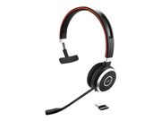 Jabra Evolve 65 UC mono - Hodesett - on-ear - konvertibel - Bluetooth - trådløs - NFC - USB (6593-829-409)