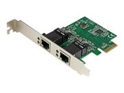 StarTech Dual Port Gigabit PCI Express Server Network Adapter Card - 1 Gbps PCIe NIC - Dual Port Server Adapter - 2 Port Ethernet Card (ST1000SPEXD4) - nettverksadapter (ST1000SPEXD4)