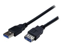 StarTech 2m Black SuperSpeed USB 3.0 Extension Cable A to A - Male to Female USB 3.0 Extender Cable - USB 3.0 Extension Cord - 2 meter (USB3SEXT2MBK) - USB-forlengelseskabel - USB-type A til USB-type A - 2 m