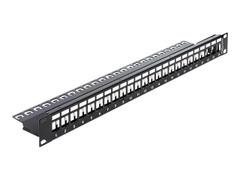 Delock Keystone Patch Panel - koblingspanel - 1U - 19"