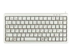 Cherry Compact-Keyboard G84-4100 - Tastatur - PS/2, USB - Nordiske - lysegrå