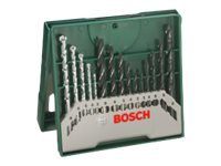 Bosch X-Line - borsett - for tre, metall, stein - 15 deler