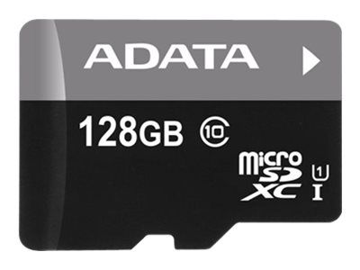 ADATA Premier - flashminnekort - 128 GB - microSDXC UHS-I (AUSDX128GUICL10A1-RA1)