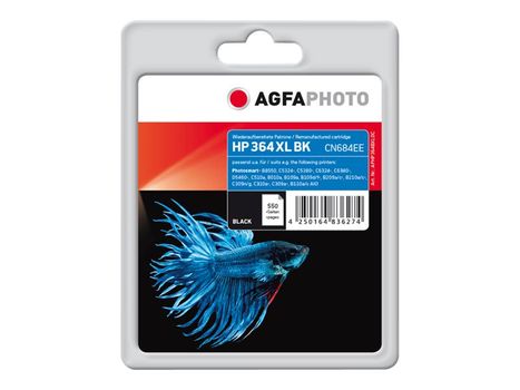 AGFAPHOTO svart - kompatibel - gjenfabrikert - blekkpatron (alternativ for: HP 364, HP CN684EE) (APHP364BXLDC)