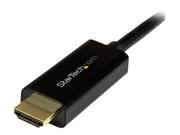 StarTech 6.5 ft / 2m DisplayPort to HDMI converter cable - 4K (DP2HDMM2MB) - adapterkabel - DisplayPort / HDMI - 2 m (DP2HDMM2MB)