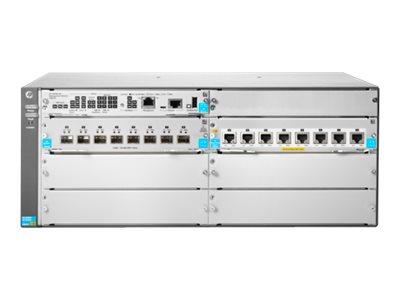 Hewlett Packard Enterprise HPE Aruba 5406R 8-port 1/ 2.5/ 5/ 10GBASE-T PoE+ / 8-port SFP+ (No PSU) v3 zl2 - switch - 16 porter - Styrt - rackmonterbar (JL002A)