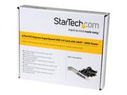 StarTech 4-port PCI Express USB 3.0 Card - USB-adapter - PCIe 2.0 lav profil - USB 3.0 x 4 (PEXUSB3S42)