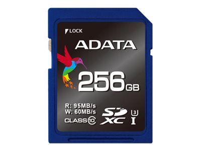 ADATA Premier Pro 256GB SD-kort UHS Class 3 / Class10 (ASDX256GUI3CL10-R)