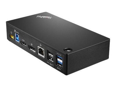 Lenovo ThinkPad USB 3.0 Ultra Dock - dokkingstasjon - USB - 1GbE (40A80045EU)