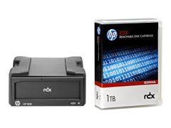 Hewlett Packard Enterprise HPE RDX Removable Disk Backup System - RDX-stasjon - SuperSpeed USB 3.0 - ekstern - med 1 TB-patron