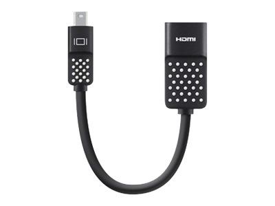 Belkin Mini DisplayPort to HDMI Adapter, 4k - Video adapter - DisplayPort / HDMI - Mini DisplayPort (hann) til HDMI (hunn) - 12.7 cm - 4K-støtte (F2CD079BT)