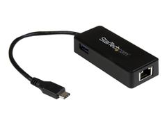 StarTech USB-C to Ethernet Gigabit Adapter - Thunderbolt 3 Compatible - USB Type C Network Adapter - USB C Ethernet Adapter (US1GC301AU) - nettverksadapter - USB-C - Gigabit Ethernet + USB 3.1 Gen 2
