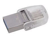 Kingston DataTraveler microDuo 3C - USB-flashstasjon - 64 GB (DTDUO3C/64GB)