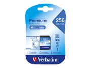Verbatim Premium - flashminnekort - 256 GB - SDXC UHS-I (44026)