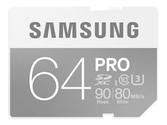 Samsung Pro - flashminnekort - 64 GB - SDXC UHS-I